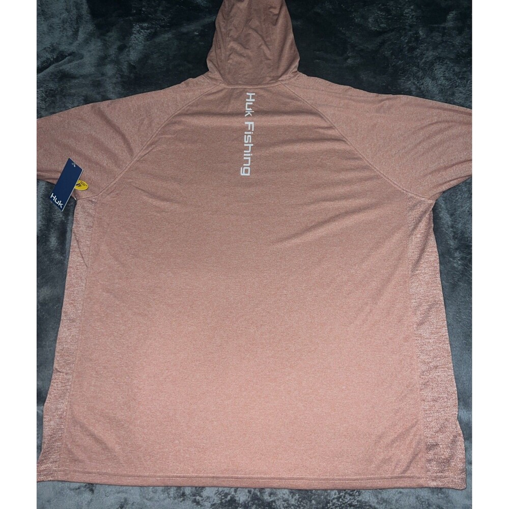 2XL Huk Fishing Men Pursuit Long Sleeve Kelp Wash Heather - Picture 7 of 7